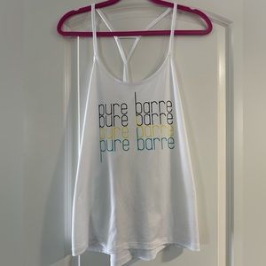 Pure Barre by Splits59 - white Pure Barre tank, size M